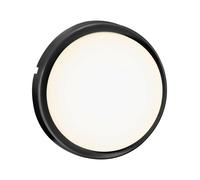 Nordlux Cuba Outdoor Wall Light Black Plastic Sensor Intergrated Led Ceiling Or Wall Mounting - Mains Powered, Ip54
