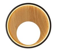 Wall Light Black Curio LED & Wood Searchlight 36303-1BK