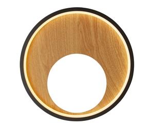 Wall Light Black Curio LED & Wood Searchlight 36303-1BK