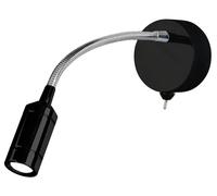 Wall Light Black Lennon LED Flex Spot Searchlight 2256BK