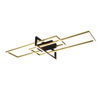 Wall Light Black Salinas LED Matt & Brass Semi Flush Trio 620310308