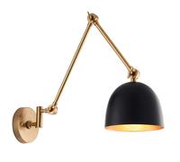 Endon 93142 Lehal 1lt Wall Antique solid brass & matt black 10W LED E27 (Required)