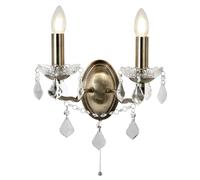 Wall Light Brass Paris Antique Searchlight 8732-2AB
