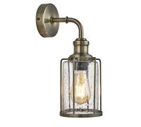 Searchlight Lighting 400648 Searchlight Pipes Single Light Wall Fitting In Antique Brass Finish