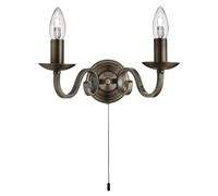 Wall Light Brass Richmond Antique Searchlight 1502-2AB