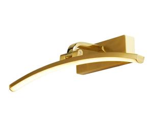 Wall Light Brass Santorini LED Picture Satin & Polished 400mm Searchlight