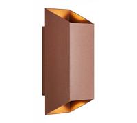 Wall Light Brown Nico 22 Double Spot IP54 Rust Square Nordlux 2218221009