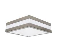 Wall Light Ceiling Light IP44 JURBA Kanlux square matt chrome Damp areas 2x E27