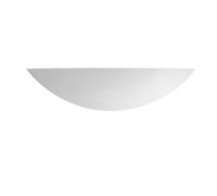 Searchlight 102 Gyspum quarter moon wall uplighter, plaster, paintable