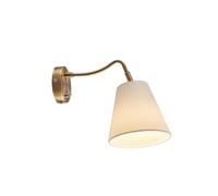 Wall Light 'Ethan' (Antique, Vintage) in Gold Made of Metal for e.g. Living Room & Dining Room (1 Light Source, E14) from Lindby | Wall Lighting, Wall lamp