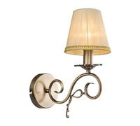 Wall Light 'Finnick' dimmable) in Bronze Made of Textile for e.g. Living Room & Dining Room (1 Light Source, E14) from Lindby | Wall Lighting, Wall lamp