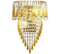 Wall Light Fixture - Modern Crystal Wall Sconce for Bedroom, Bathroom, Vanity Mirror, Living Room, Hallway Decor - Stained Glass Tassel Design