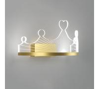 Wall light for bedroom Lighting Fixture Modern Lamp Queen Princess Kings 6W LED Sconces Indoor Wall Wash Lights for Bedroom Bedside Living Room L