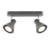 Wall Light Grey Eik 2 Spot Bar Nordlux 45770110