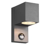 Wall Light Grey Roya Spot IP44 Anthracite PIR Motion Sensor Square Trio