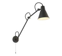 Wall Light Grey Swing Arm Triple Hinge Searchlight 7403GY