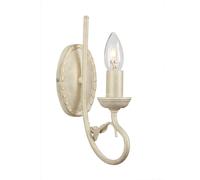 Wall Light Handmade & Hand Finished Metal Branch & Leaves Ivory Gold LED E14 60W