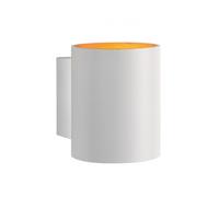 Wall Light Lamp Squalla White Round Matt Gold IP20 Max 6W G9 LED Light Up & Down