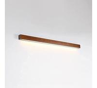 Wall Light LED Wooden Long Strip Mirror Front Light for Bathroom, Nordic Modern Wall Sconce for Bedroom and Corridor Decor
