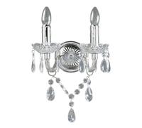 Wall Light 'Merida' dimmable (Antique, Vintage) in Clear for e.g. Living Room & Dining Room (2 Light Sources, E14) from Lindby | Wall Lighting, Wall lamp