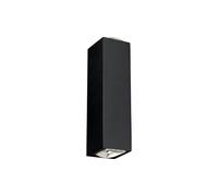 WALL LIGHT OUTDOOR IP54 LENS LED 2x2W 40lm 3000K BLACK 9112