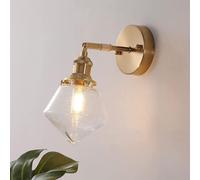 Wall Light Personality Metal Glass Wall Lamps E27 1-Light Indoor Adjustable Wall Sconce Japanese Over Mirror Wall Lighting,Charming Lighting