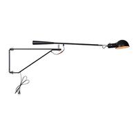 Wall Light Plug in,Industrial Vintage Long Black Swing Arm Wall Lamp with On/Off Cord, Rotatable Metal Wall Sconce for Entryway Lobby Kitchen Bathroom Bedroom Living Room Hallway,B0121A