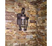 Wall Light,Rustic E27 Wall Lamp - Vintage Waterproof Outdoor Light, European Industrial Style Sconce for Coffee Shops, Porches, and Streets - Contemporary Black Design