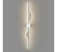 Wall Light Sconce Linear Wave Sconces Lighting, Geometric Mount Lights for Living BedHallway Indoor Wash s-White-60cm