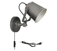 Wall Light Sconces E27 Metal Lamp V-intage with Switch, Adjustable Bedside Retro Compatible with Bedroom, Antique Corridor Industrial Design, Rustic Deco Art,Modern