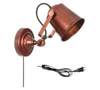 Wall Light Sconces E27 Metal Lamp V-intage with Switch, Adjustable Bedside Retro Compatible with Bedroom, Antique Corridor Industrial Design, Rustic Deco Art,Modern