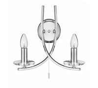 Wall Light Silver Ascona Chrome Searchlight 4162-2CC