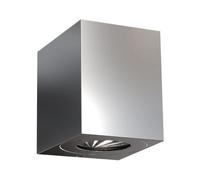 Wall Light Silver Canto 2 Kubi LED Stainless Double Spot Outdoor Garden Nordlux