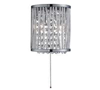 Wall Light Silver Elise 2 Chrome Searchlight 7222-2CC