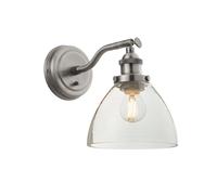Wall Light Silver Hansen Brushed Endon 91739