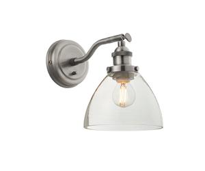 Wall Light Silver Hansen Brushed Endon 91739