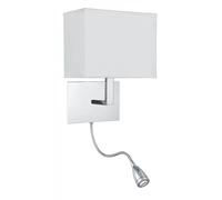 Wall Light Silver Hotel Flexi Arm Chrome Searchlight 6519CC