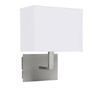 Wall Light Silver Hotel Satin Searchlight 5519SS