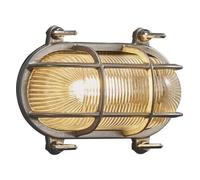 Nordlux Helford outdoor wall light, nickel