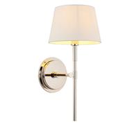 Wall Light Silver Rennes Bright Nickel Ivory Endon 103358