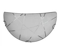 Wall Light Silver Sandrina Chrome Glass Trio 201200100