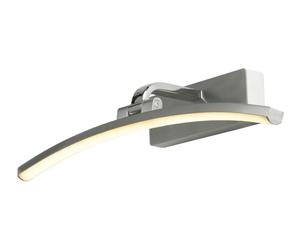 Wall Light Silver Santorini LED Picture Satin & Polished Chrome 400mm