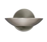 LED Uplight Wall Bracket Satin Silver Frosted Glass