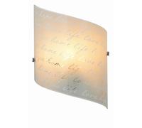 Wall Light Silver Signa Chrome Glass Trio 202500101