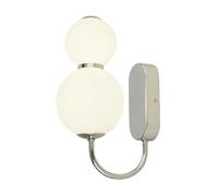 Wall Light Silver Snowball LED Chrome Opal Searchlight 51022-2CC
