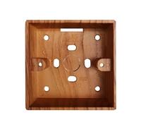 Wall Light Toggle Switch Retro Yellow Wood Grain Matte Panel Brass Lever Metal Frame(Surface mounted box)