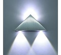 Wall Light Triangle 3 W LED Modern Wall Light Aluminium for Living Room Bedroom Staircase Balcony Bars [Energy Class White
