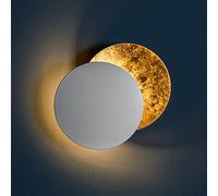 Wall Light, Wall Lamp, Moon Indoor 360 Rotatable Wall Wash Light, LED Round for Aisle Hallway Corridor Bedside Living Room (White,20cm)