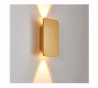 Wall Light Wall Lights 6W Modern Interior Aluminum Wall Lights Balcony Living Room Wall Lights TV Background Wall Lights Bedroom Wall Lights (Color : Gold, Size : 4PCS)