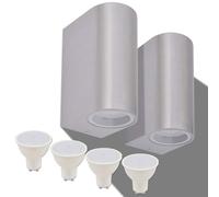 Outdoor LED Wall Lights 2 pcs Round Up/Downwards